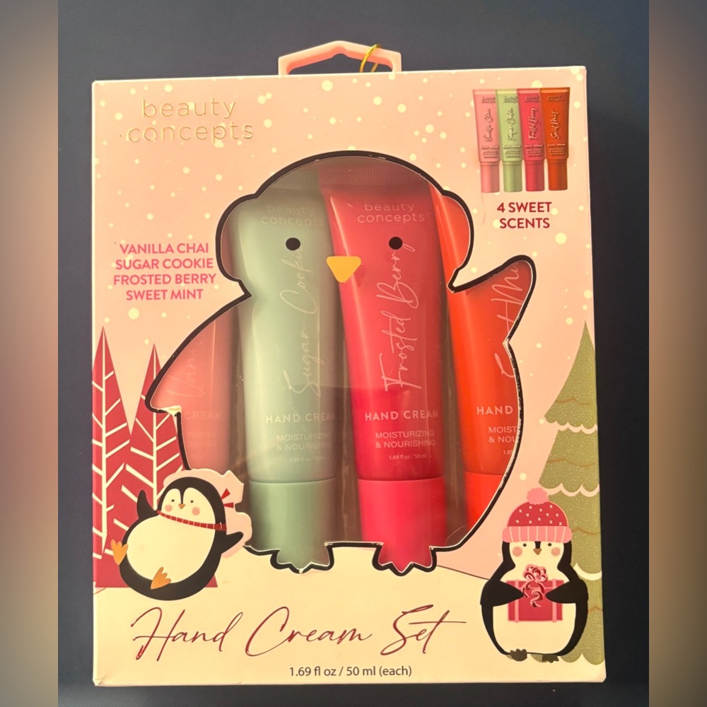 Beauty Concepts 4 Piece Hand Cream Set New